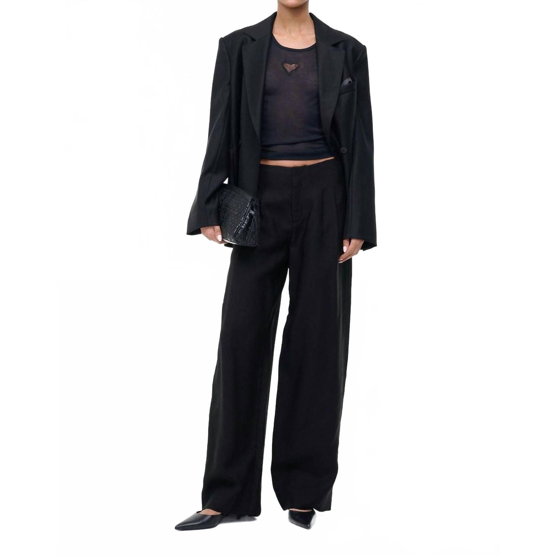 New Staud Pierre Pant In Black
